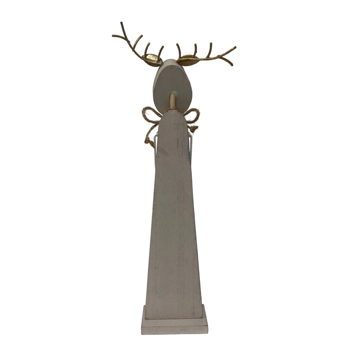 Medium Long Reindeer on Plinth
