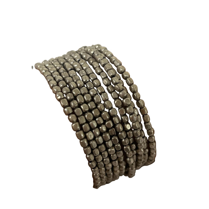 Handmade Metal Layering Bracelet Silver