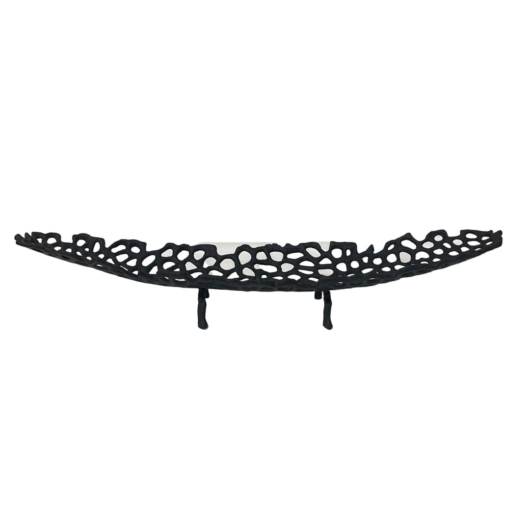 Large Oval Holed Dish Metal