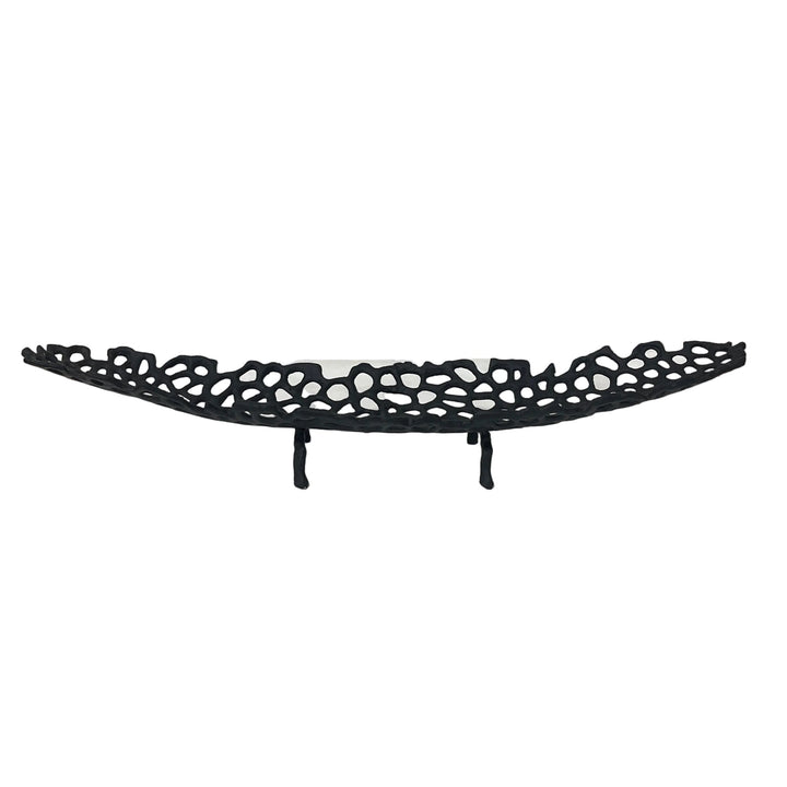 Large Oval Holed Dish Metal