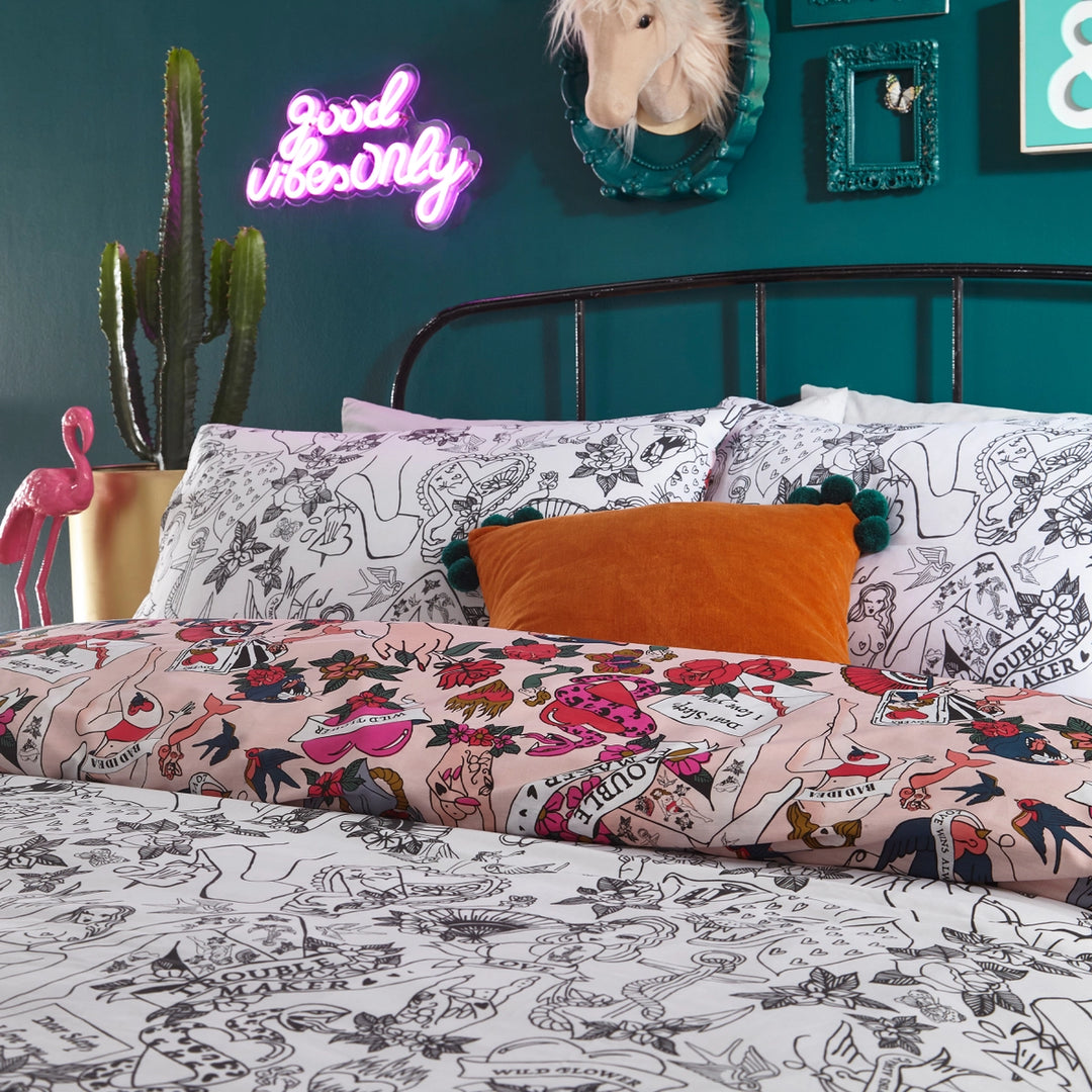 Inked Tattoo Inspired Duvet Cover Set