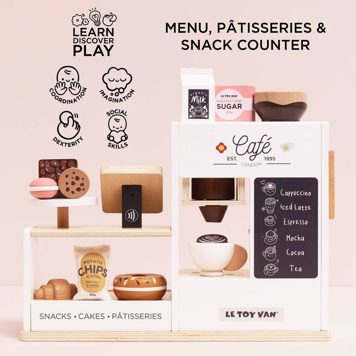 Barista Wooden Café Shop Play Set