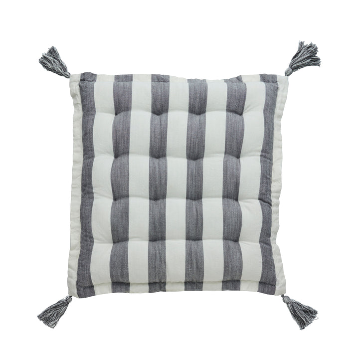 Felima Linen Seat Cushion in Dark Grey