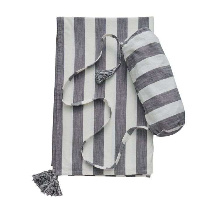 Felima Beach Blanket Linen in Dark Grey