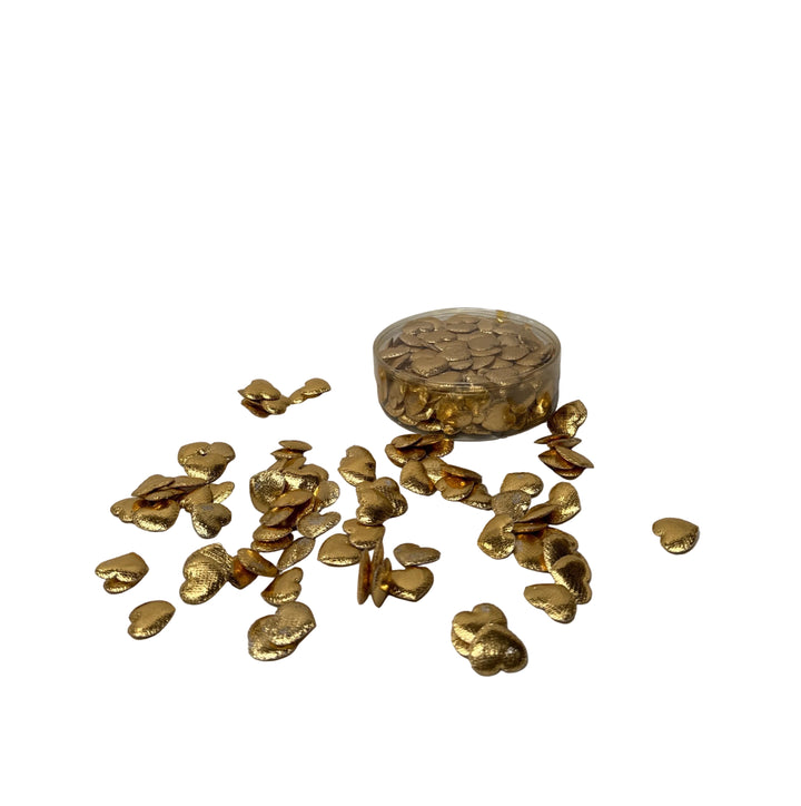 Metallic Gold Heart Confetti Pack of 12