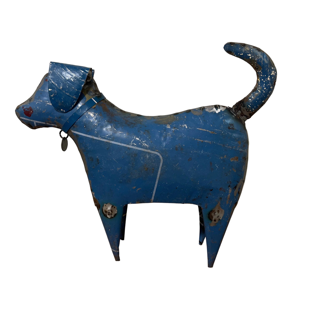 Metal Dog Sculpture