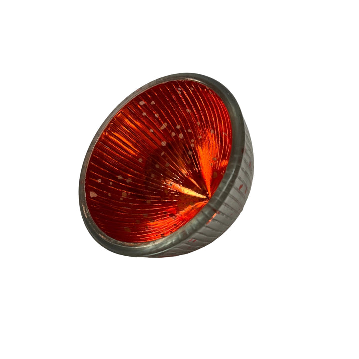Small Floating Glass Tea Light Orange