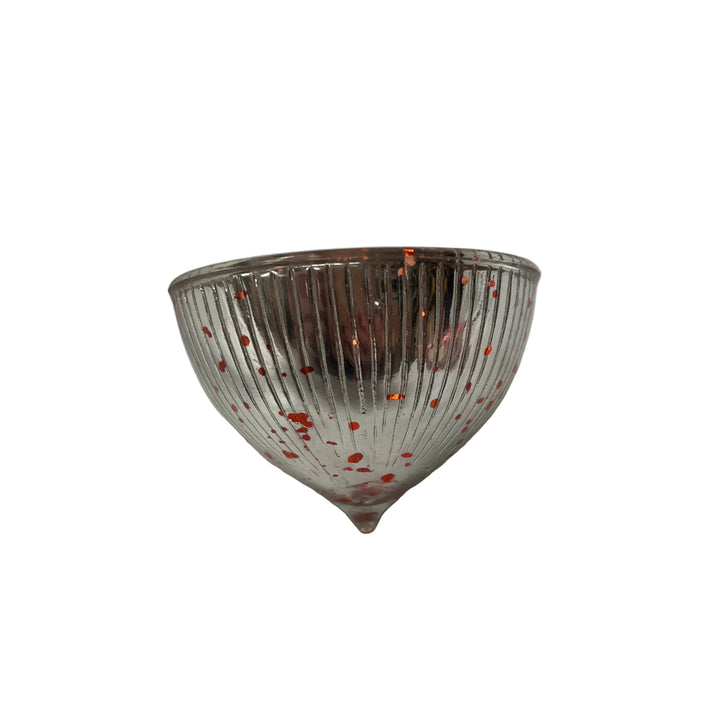 Small Floating Glass Tea Light Orange