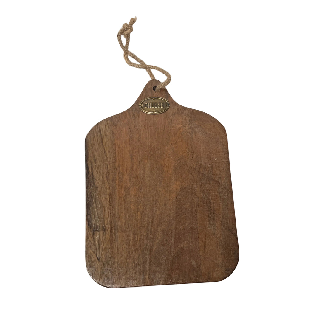 Wooden Cheese Board with Rope