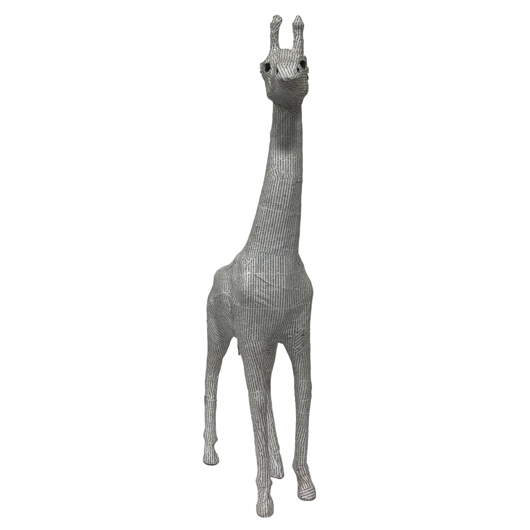 Large 27” Giraffe Newsprint