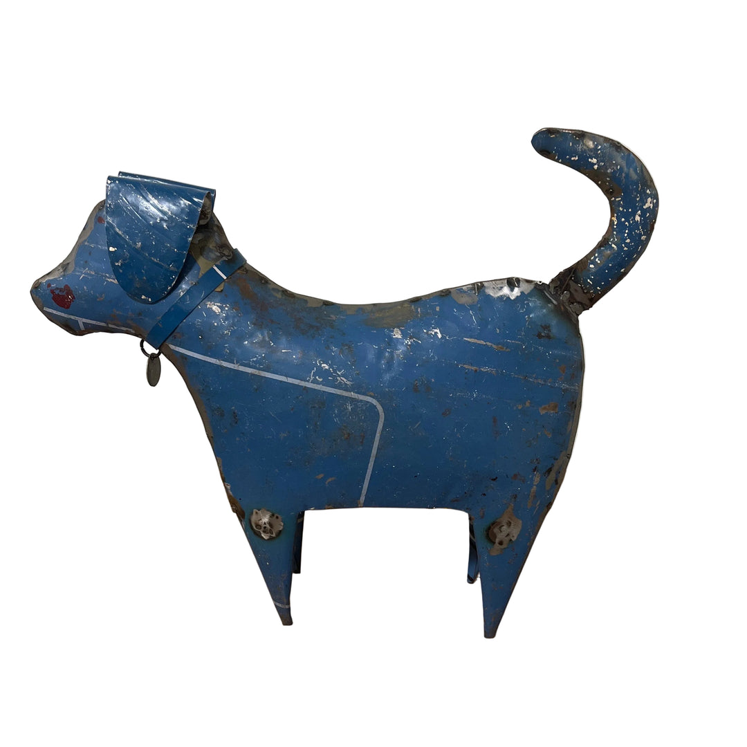 Metal Dog Sculpture