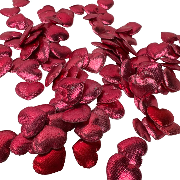 Metallic Red Heart Confetti Pack of 12