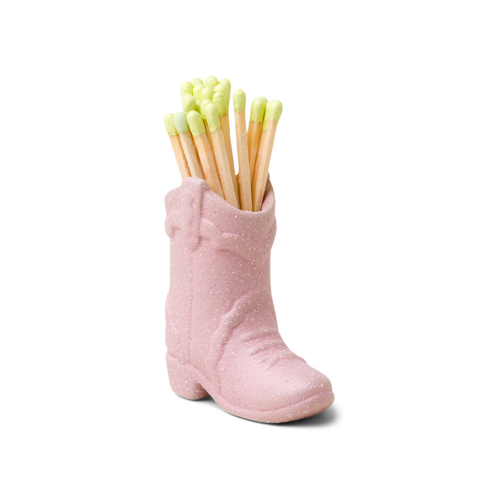 Nashville Ceramic Boot Match Holder (25 Pcs) In Pink