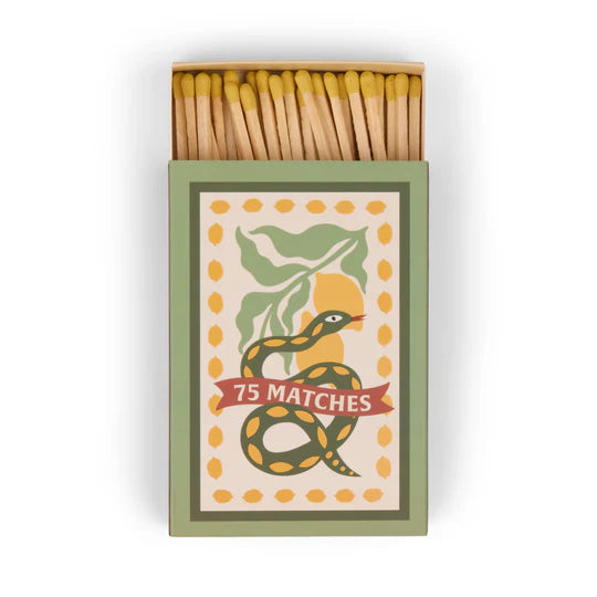 A Dopo Boxed Matches "Snake" Yellow set of 75 matches