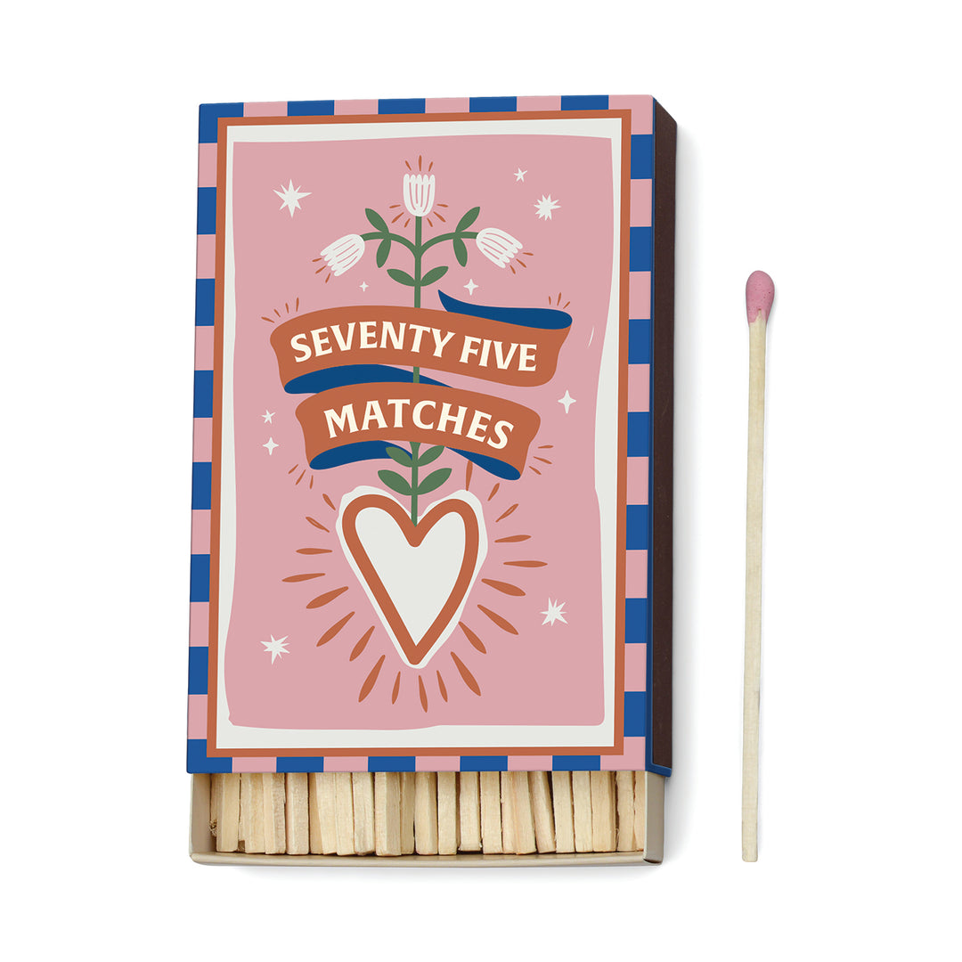 A Dopo Boxed Matches "Hearts" set of 75 matches