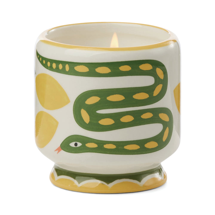 A Dopo Snake Ceramic Candle Wild Lemongrass