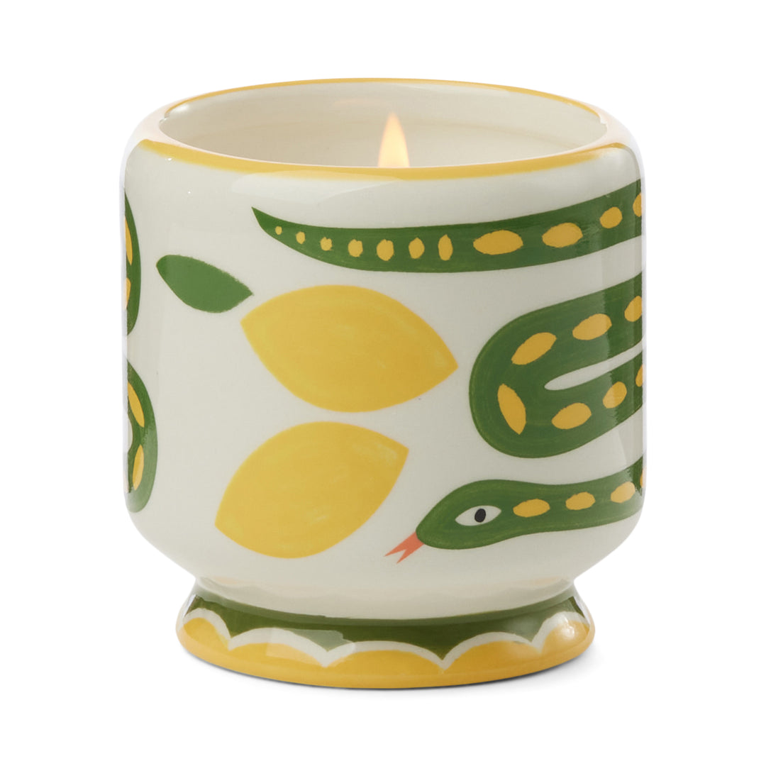 A Dopo Snake Ceramic Candle Wild Lemongrass