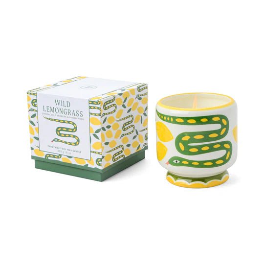 A Dopo Snake Ceramic Candle Wild Lemongrass