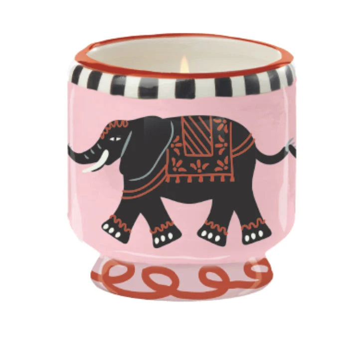 A Dopo Elephant Ceramic Candle Tobacco Vanilla