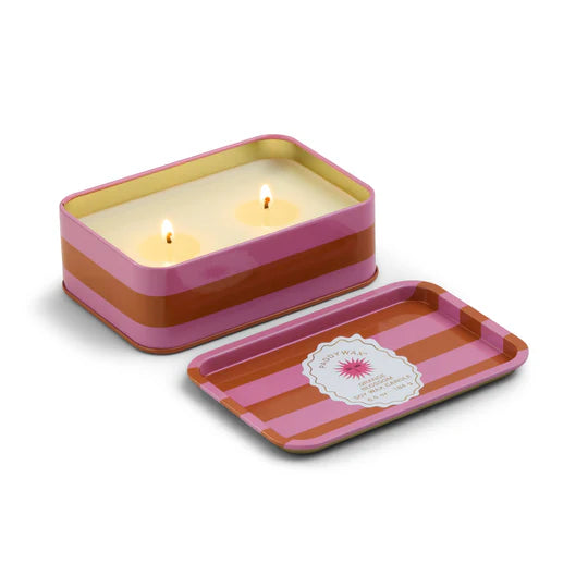 A Dopo Sun Printed Tin Candle Orange Blossom