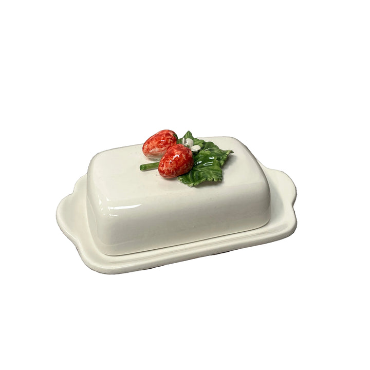Strawberry Italian Butter Dish