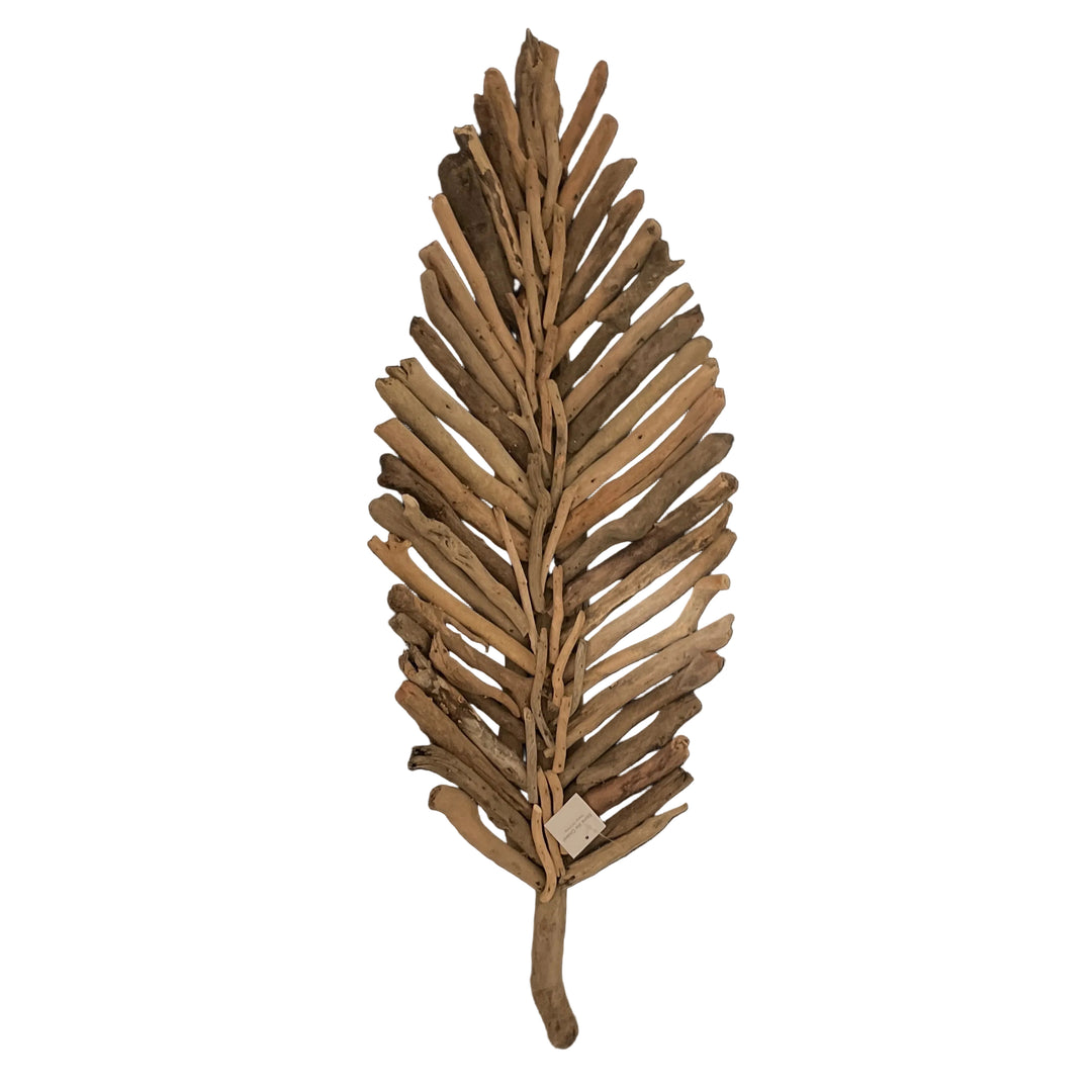 Large Leaf Driftwood Decor