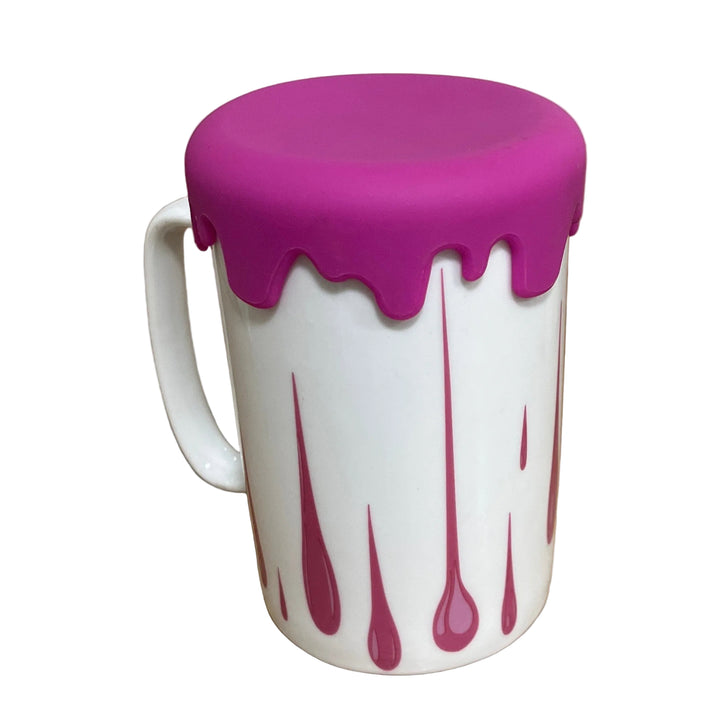 Large Mug With Silicone Lid Pink