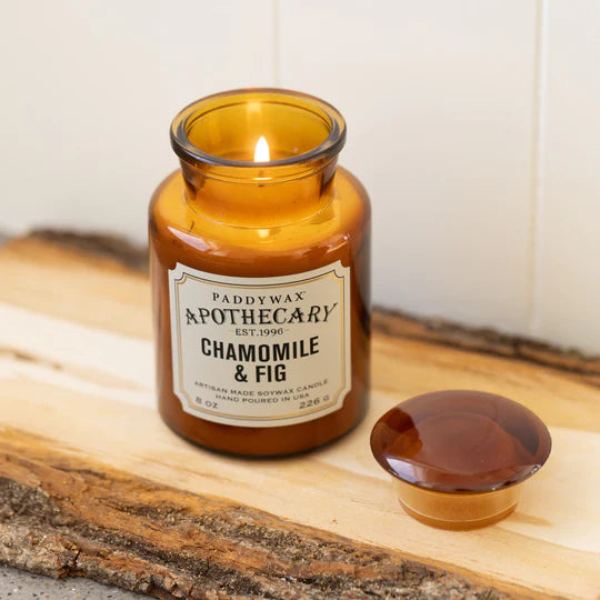 Apothecary Glass Jar Candle Chamomile & Fig