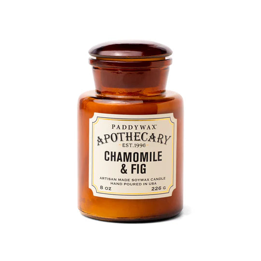 Apothecary Glass Jar Candle Chamomile & Fig