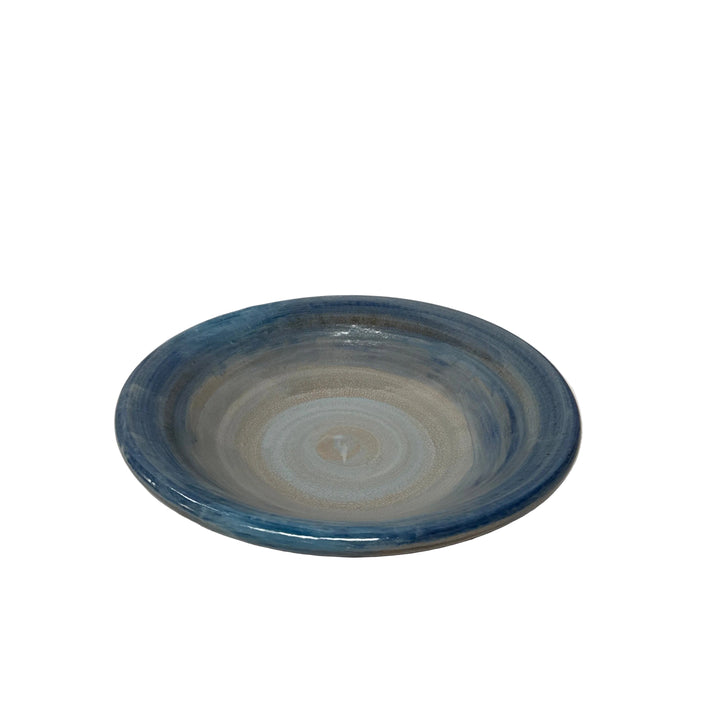Large Serving Bowl in Blue Mushroom