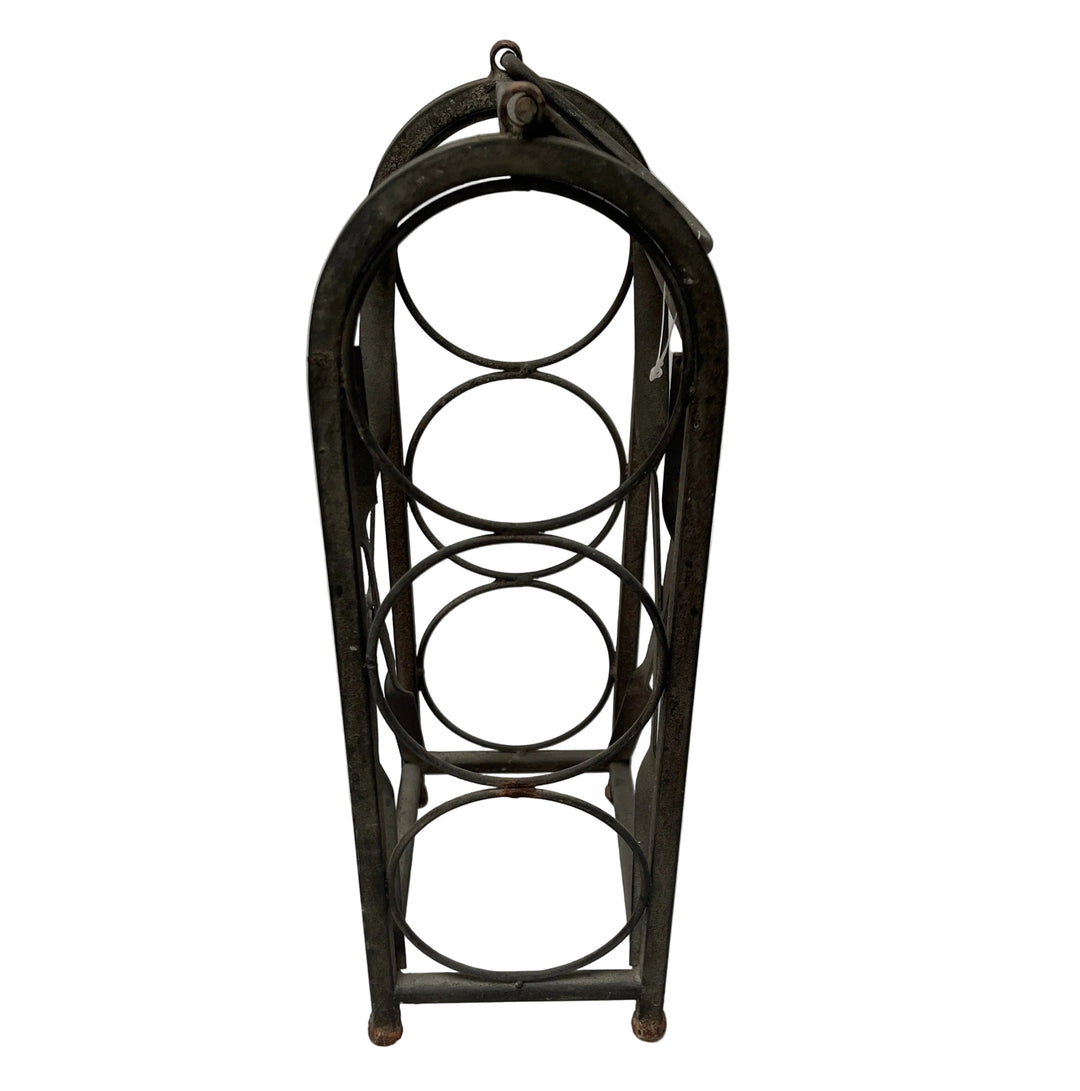 Rustic Metal Wine Rack