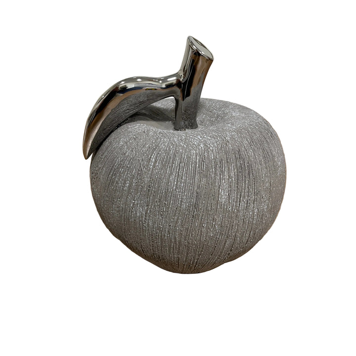 Large Apple Ornament in Grey