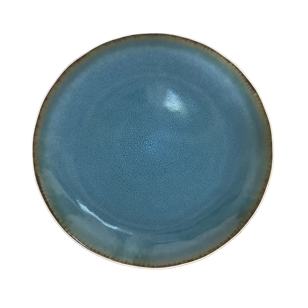 Large Glazed Stoneware Plate