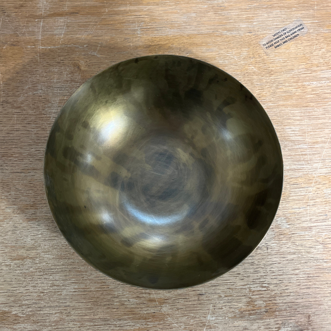 Small Bronze Legged Metal Bowl