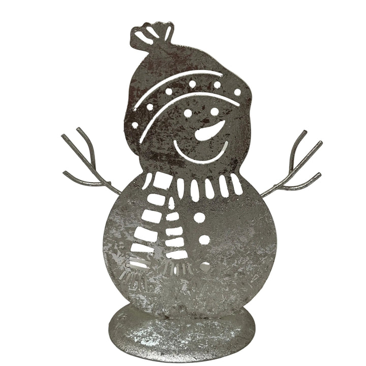 Large Snowman on Plinth