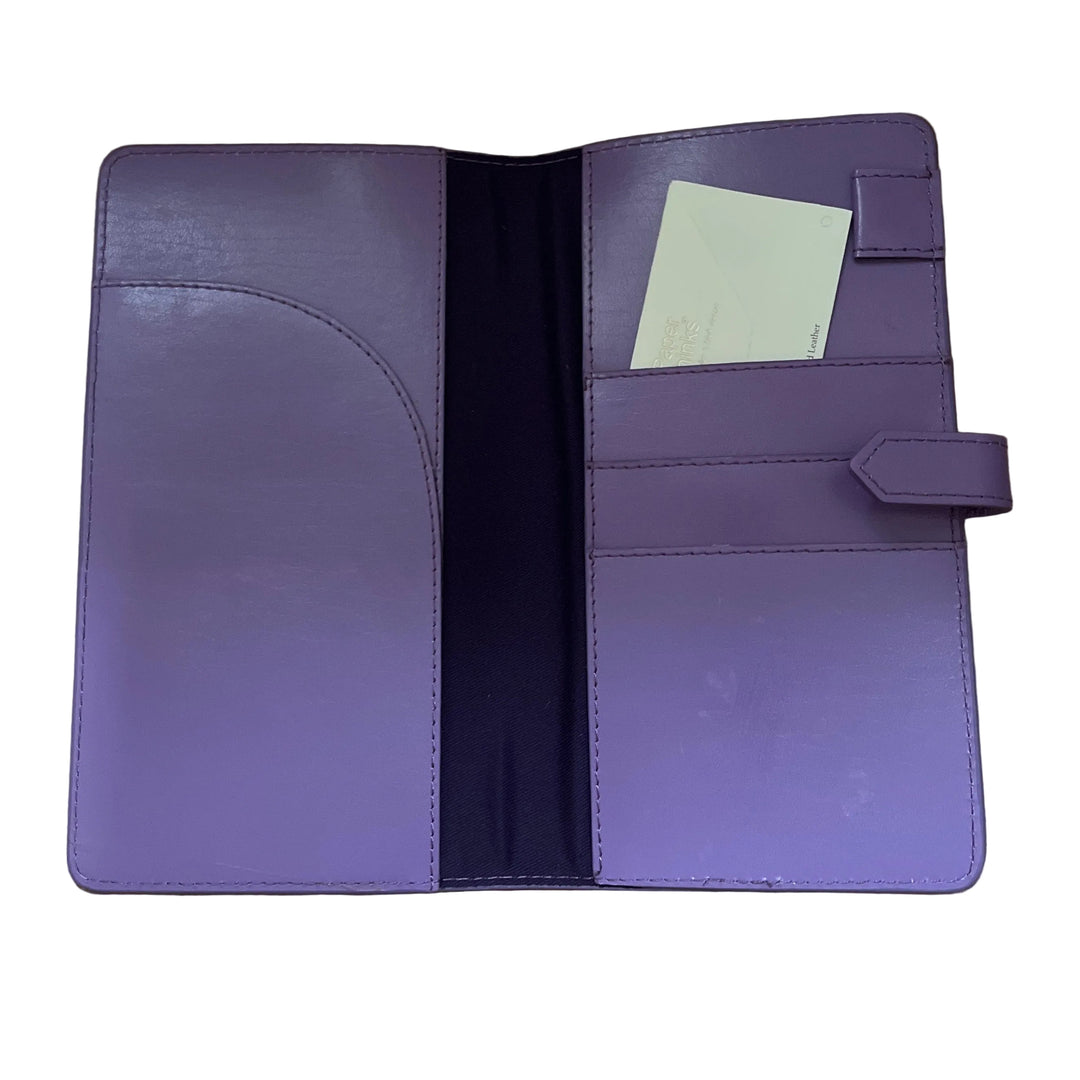 Lilac Leather Travel Wallet