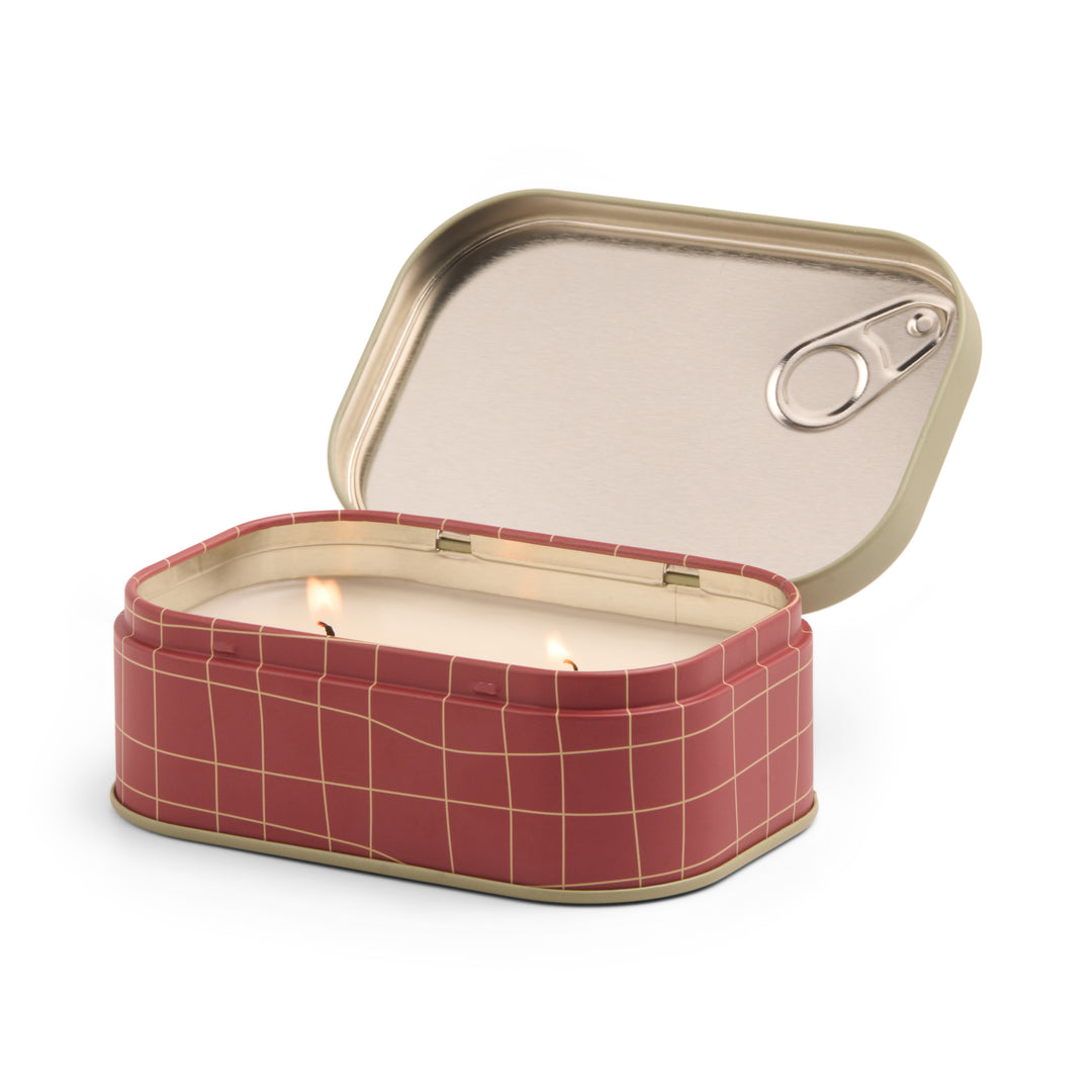 Bistro Tomato Printed Tin Candle In Heirloom Tomato