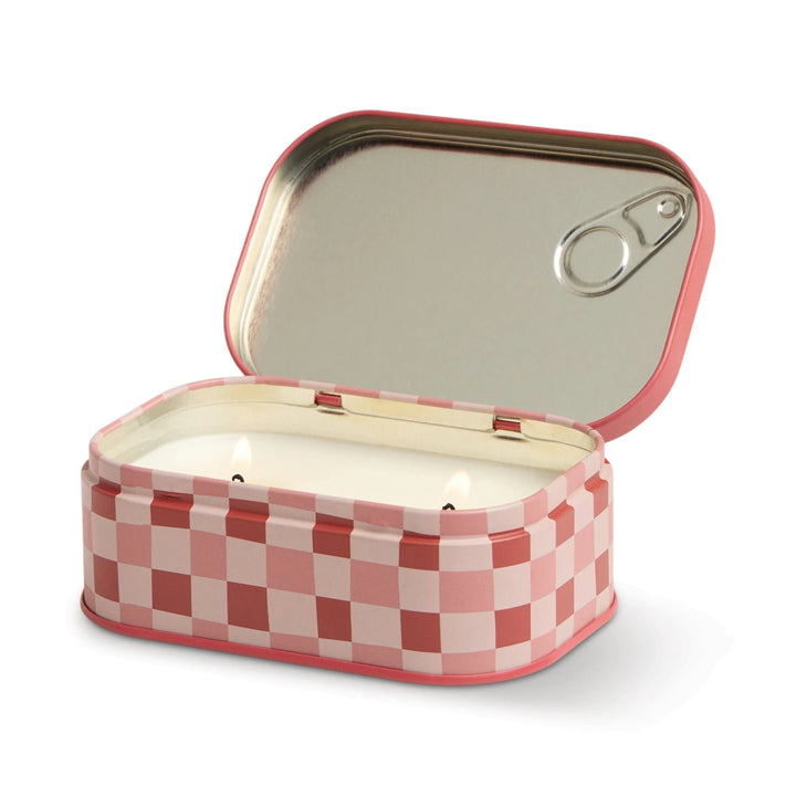 Bistro Cherry Printed Tin Candle
