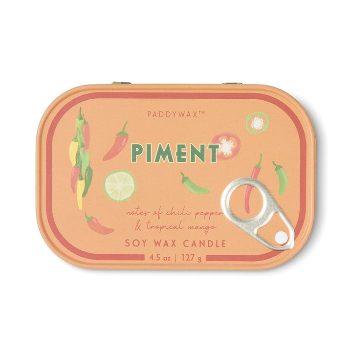 Bistro Piment Tin Candle in Chilli & Mango
