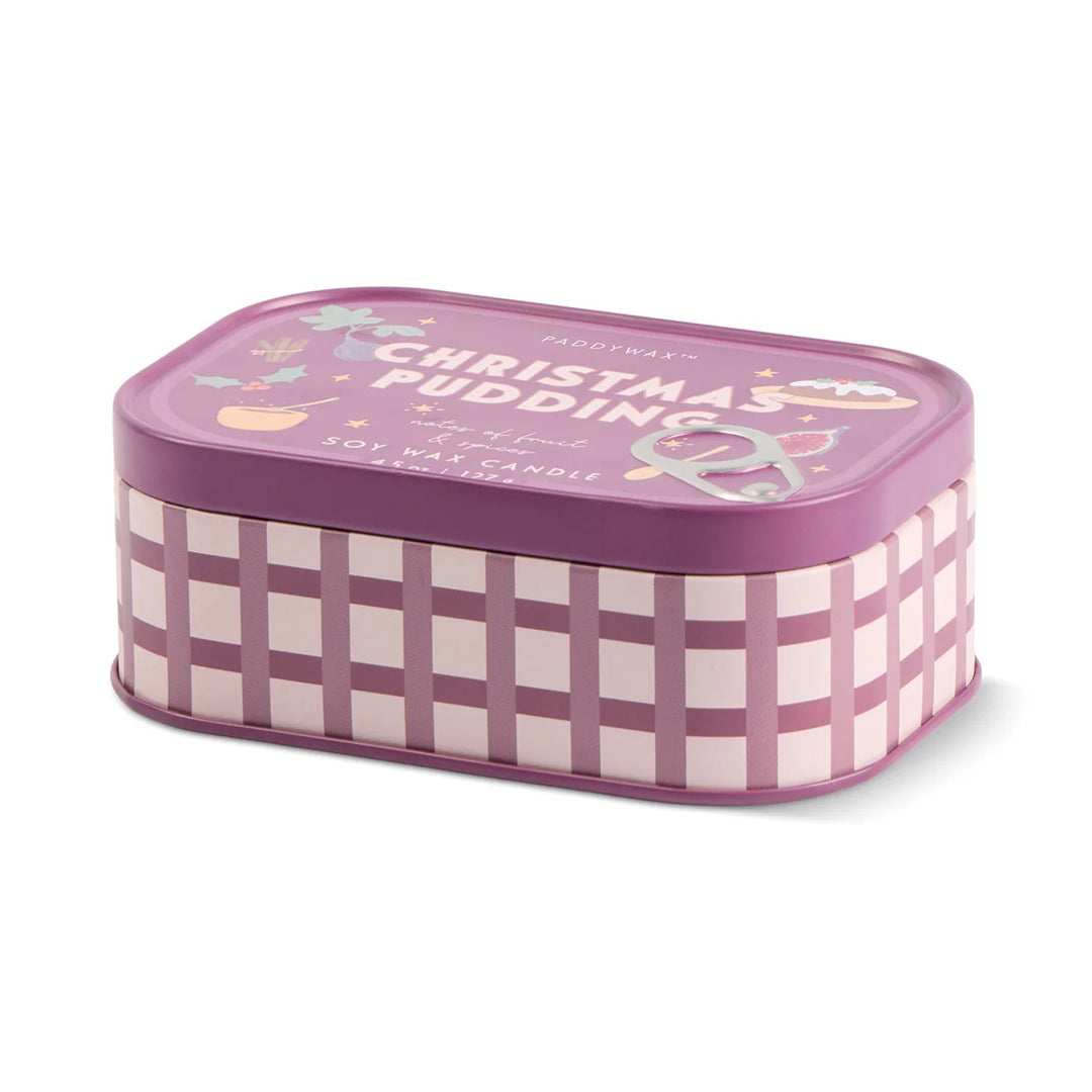 Bistro Christmas Pudding Tin Candle in Fruit & Spices