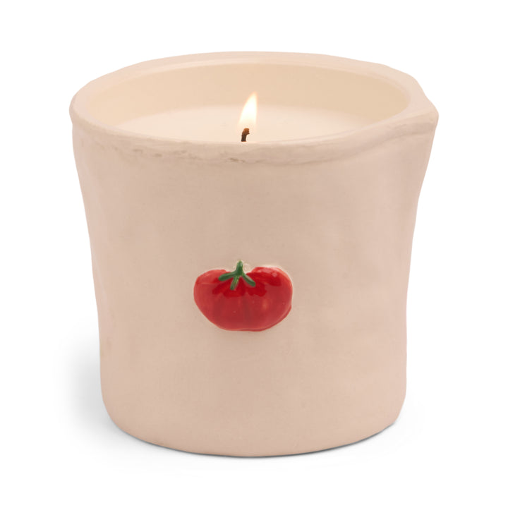 Bistro Tomato Embossed Ceramic Candle