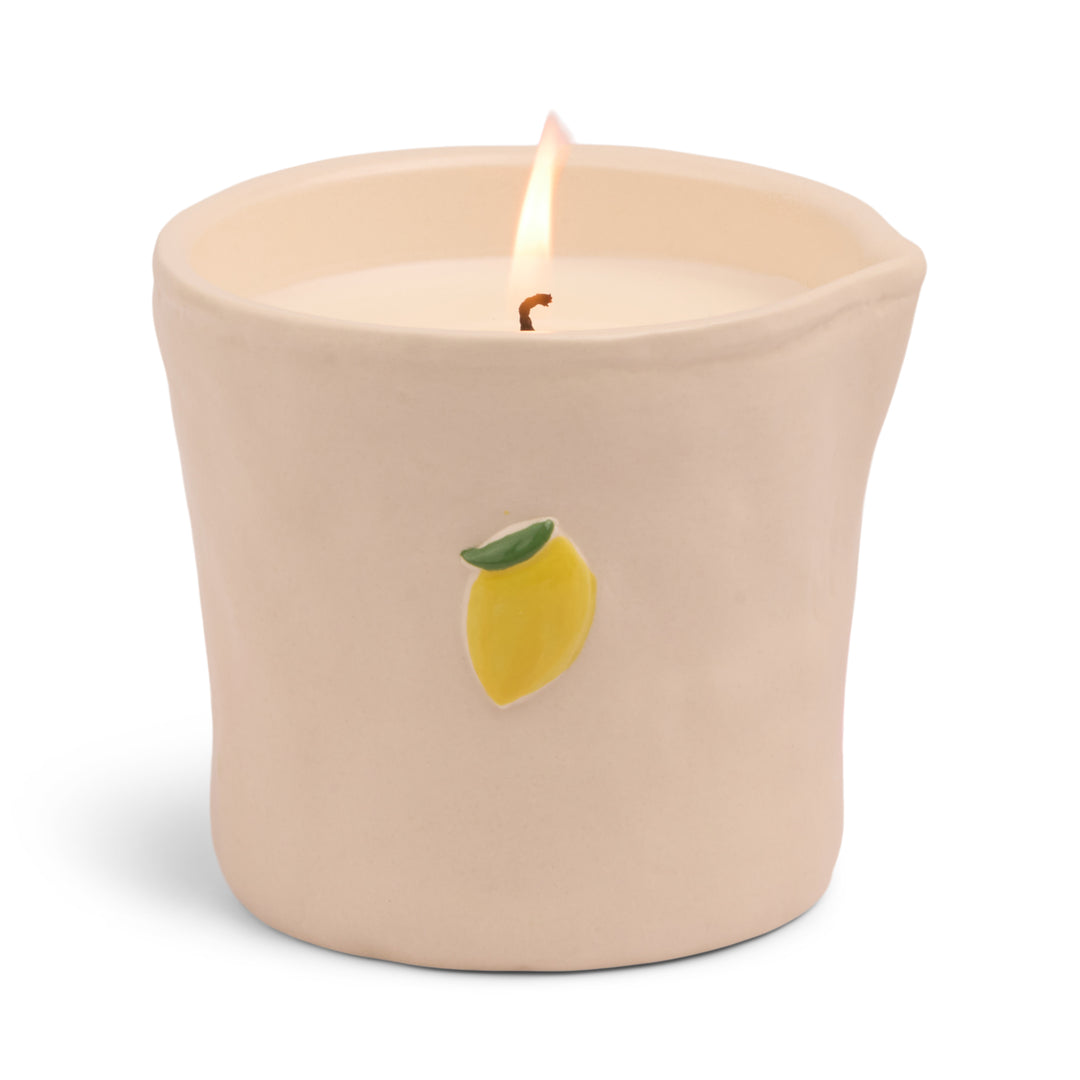 Bistro Lemon Ceramic Candle Meyer Lemon