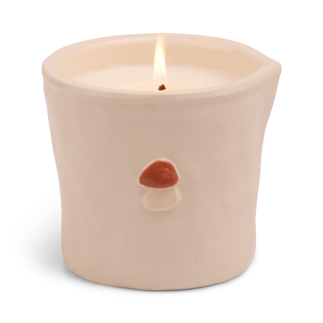 Bistro Mushroom Ceramic Candle Wild Mushroom