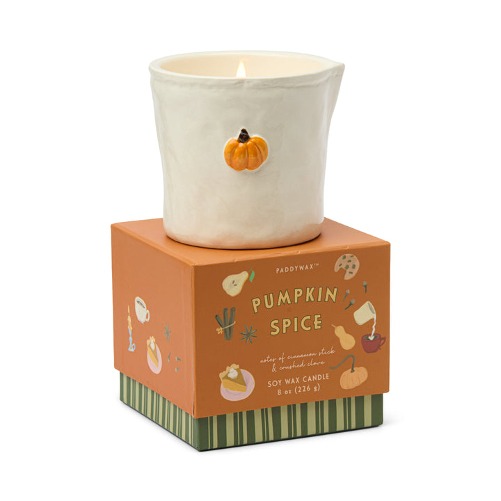 Bistro Pumpkin Ceramic Candle Pumpkin Spice