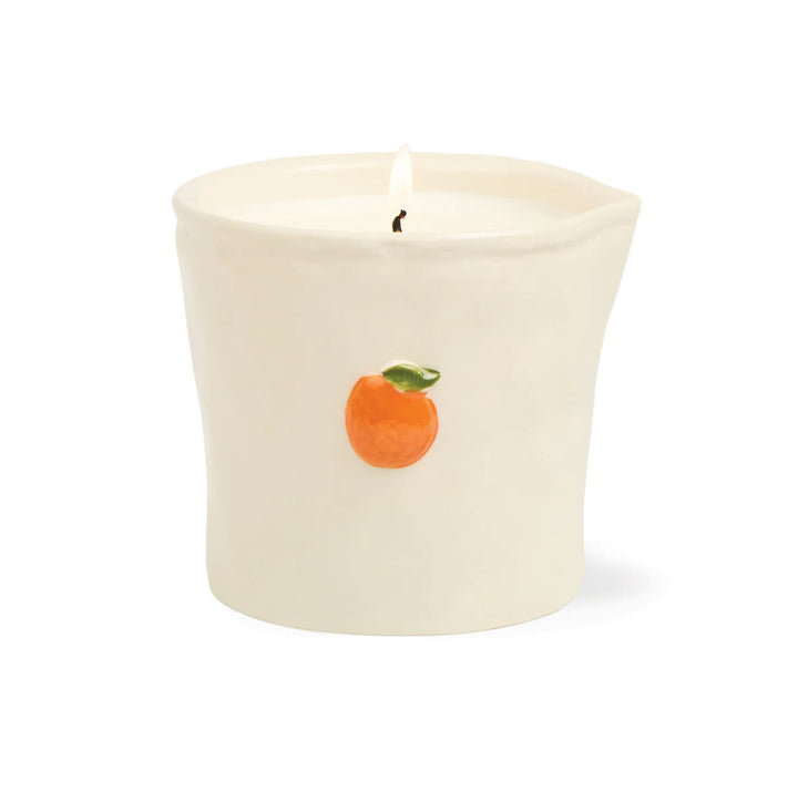 Bistro Orange Ceramic Candle