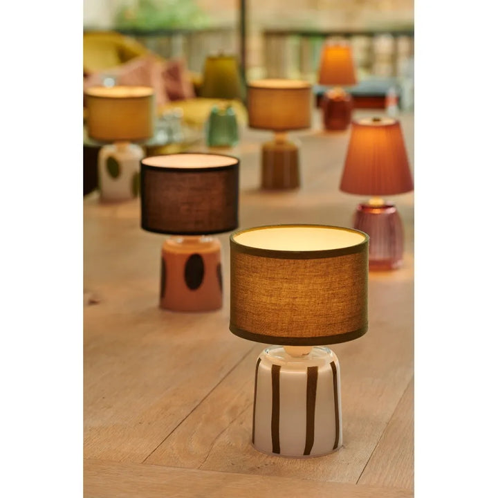 Pixie Green Stripe Table Lamp