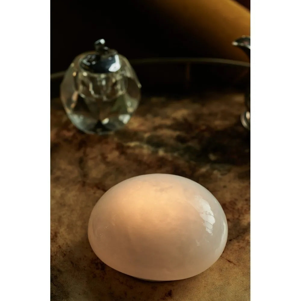 Rokka LED Pebble Lamp in White