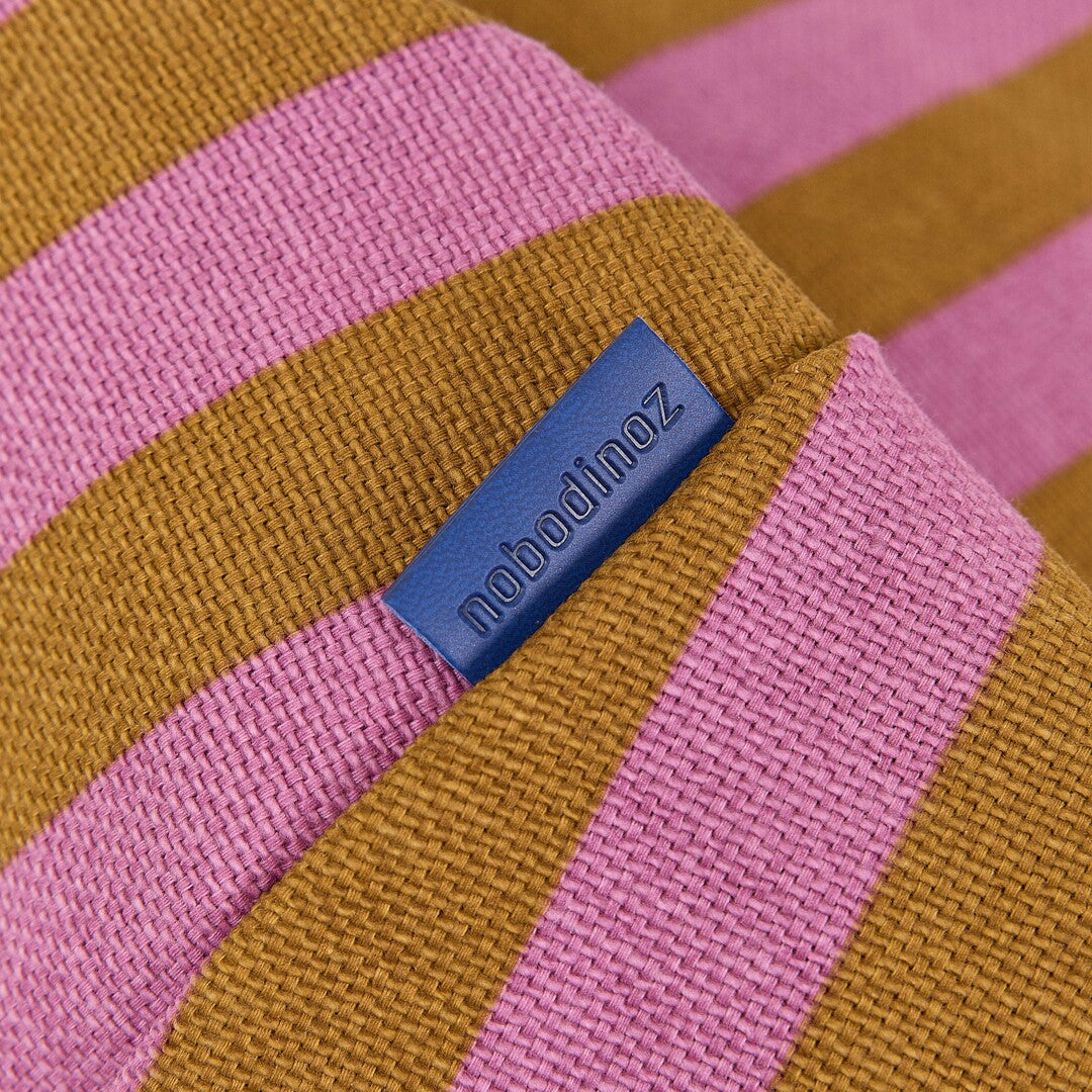 Bliss Kids Long Beanbag Pink Curry Stripes