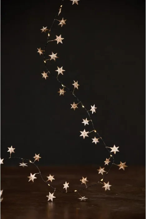 Antique Star LED Garland
