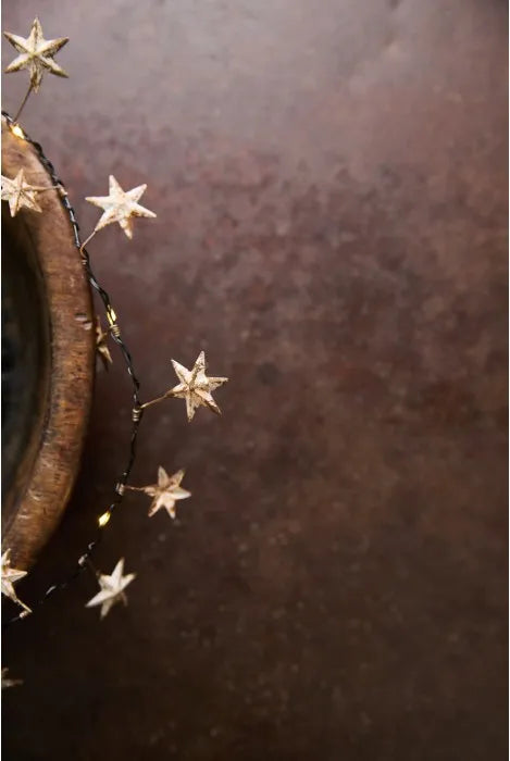 Antique Star LED Garland